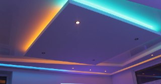 Натяжной потолок с подсветкой Старый Оскол, цена от 2064 руб.